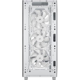Caixa para PC ATX Corsair 3200D RS White com painel lateral de vidro temperado e 3 ventoinhas USB-C