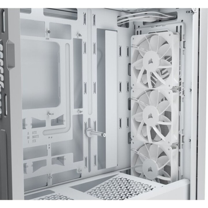 Corsair 3200D RS Weißes ATX-PC-Gehäuse mit gehärtetem Glas-Seitenteil und 3 USB-C-Lüftern