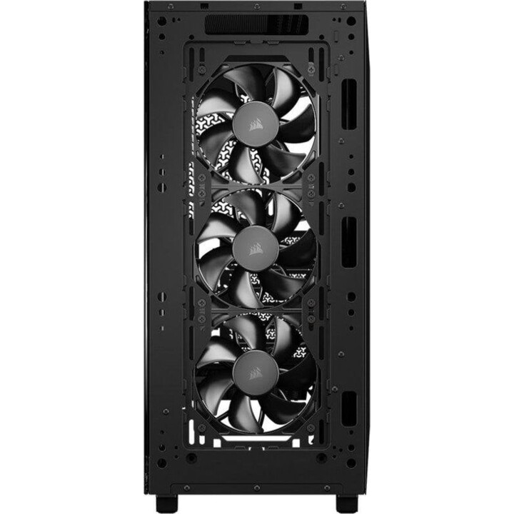 Corsair 3200D RS Mid-Tower PC Tower, vetro temperato, 3 ventole, USB-C, nero