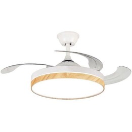 GRUNKEL SKYWIND-42W25 Ventilateur de plafond 20W avec 3 pales et 6 vitesses d'air, blanc