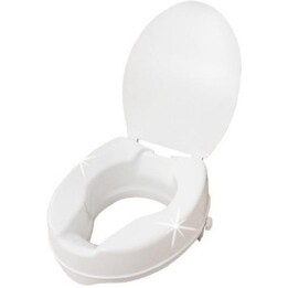 PDS CARE Nasadka Nakładka na Sedes Raised Toilet Seat with Ergonomic Comfort Design, White