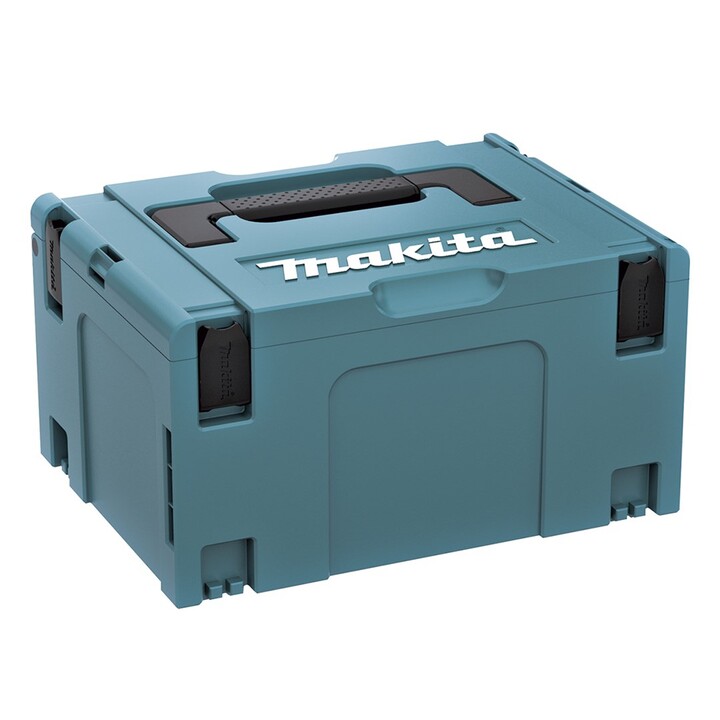 Estojo rígido para ferramentas Makita 821551-8, para viagem, preto e turquesa.