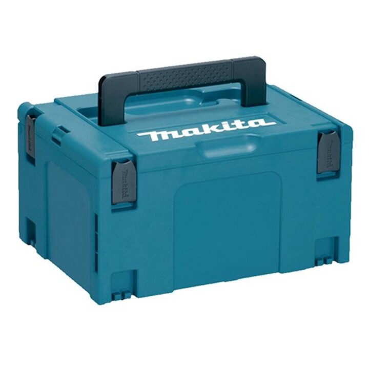 Estojo rígido para ferramentas Makita 821551-8, para viagem, preto e turquesa.