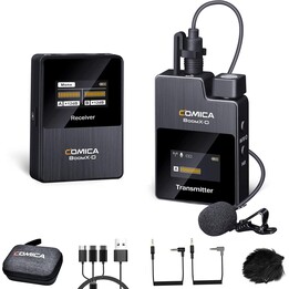 Comica BoomX-D D1 Nero - Microfono lavalier wireless, 300 m, latenza