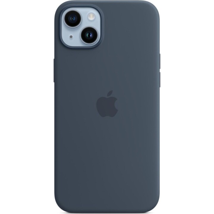 Blue Silicone Case for Apple iPhone 14 Plus