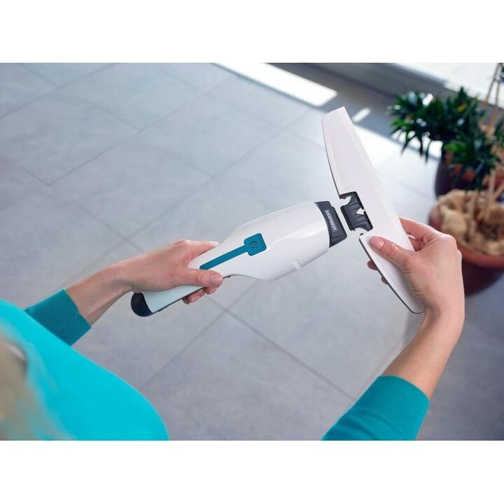 Leifheit 51035 Limpiaventanas Eléctrico con Boquilla de Aspiración y Ergonómico, Negro