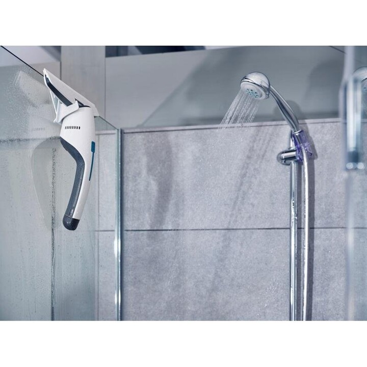 Leifheit 51035 Limpa-vidros elétrico com bocal de sucção e ergonómico, preto