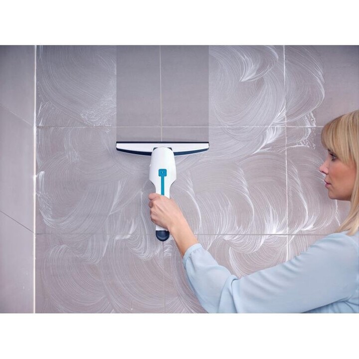 Leifheit 51035 Limpa-vidros elétrico com bocal de sucção e ergonómico, preto