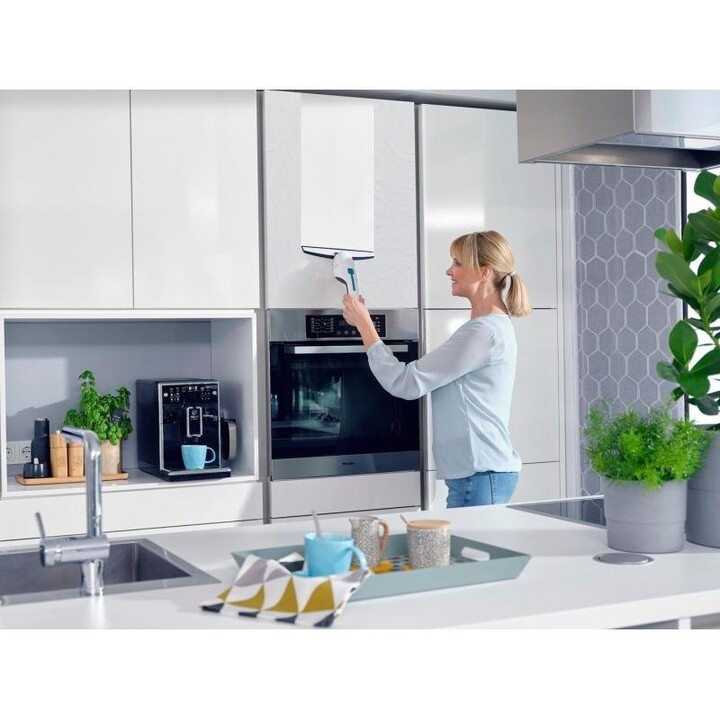Leifheit 51035 Elektrischer Fensterreiniger mit Saugdüse und Ergonomie, schwarz
