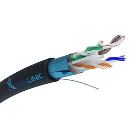 Extralink Verdrillte Zweidrahtleitung CAT6 FTP (F/UTP) V2 für Außenbereich 305M