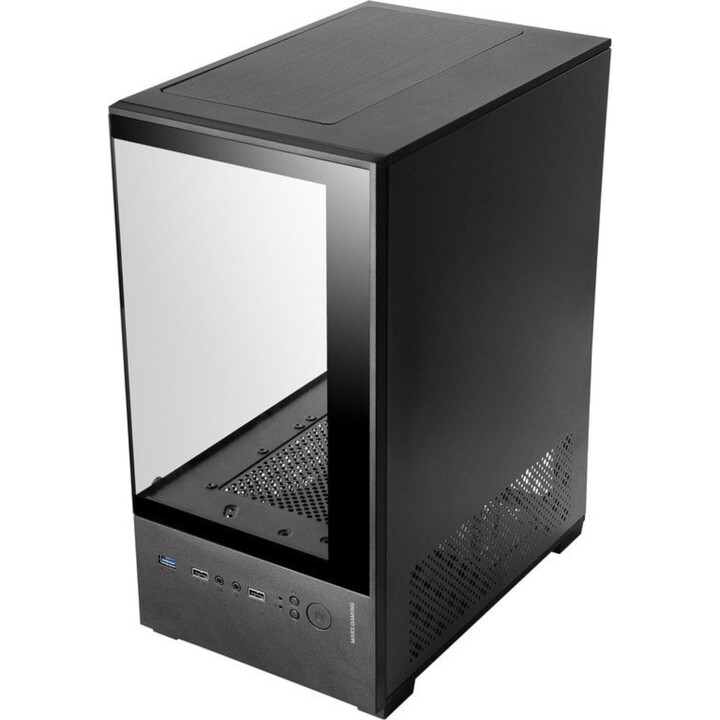 Mars Gaming Mc-se2 PC Tower Microatx Gaming Case Vetro temperato 120 mm Ventola FRGB a doppia camera Nero