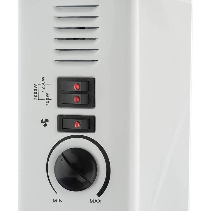 Blaupunkt BP1008 Convettore con tre livelli di potenza regolabili fino a 2000W, bianco