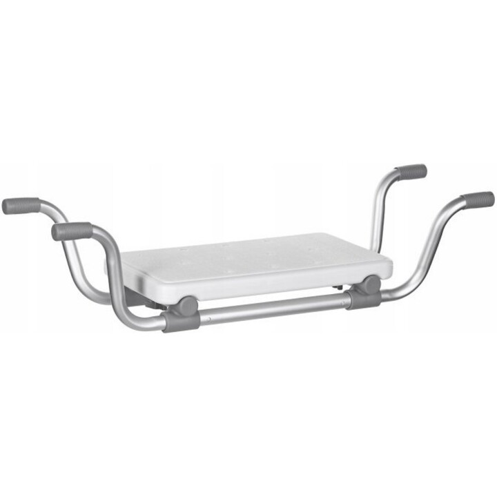 Actionmed LW200AM Banco de Baño Ergonómico y Profundo para Seguridad en Ducha y Bañera, Blanco