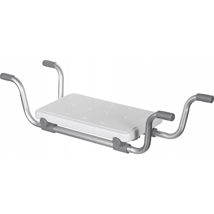 Actionmed LW200AM Banco de Baño Ergonómico y Profundo para Seguridad en Ducha y Bañera, Blanco