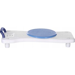 Actionmed LW400AM Banco de baño 2 en 1 con disco de transferencia giratorio integrado, blanco