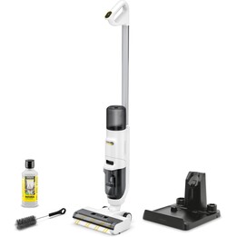 Kärcher FCV 2 Natural N Fregadora de suelos sin cable para limpieza en seco y húmedo, blanca