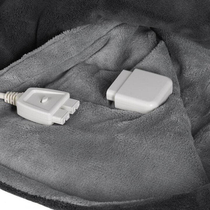 Medisana HDW Soft Electric Blanket with 4 Temperature Settings and 120W, Grey