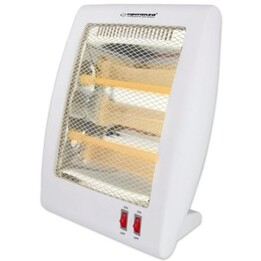 Esperanza EHH010 Low Consumption Quartz Heater for Small Bedroom Spaces, White