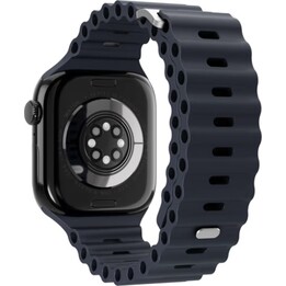 Bracelete Vonmählen Wave Band 2 para Apple Watch 38/40/41/42 mm, azul marinho