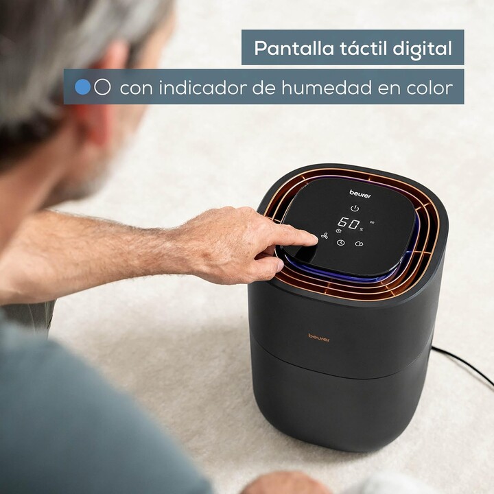 Beurer LB 300 Umidificatore d'aria a ultrasuoni con funzione di modalità notturna silenziosa, nero