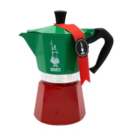 Bialetti Moka Express - Italia Tricolore - Aluminium - for 6 cups
