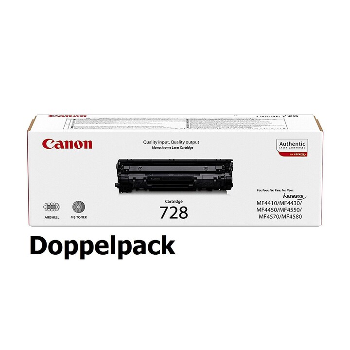 Canon Original Toner 728 Twin Pack Black 2x 2,100 pages (3500B002)