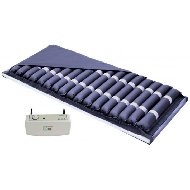 REHA FUND BF4000 Colchón Neumático Antidecúbito 17 Celdas con Válvula CPR, Azul