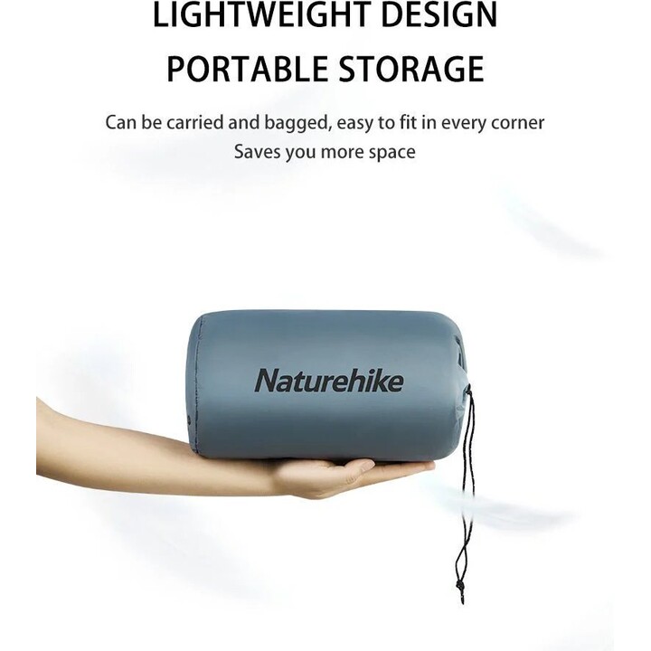 Naturehike Cnk2300Dz013 Colchoneta cuadrada autoinflable para camping al aire libre, Azul