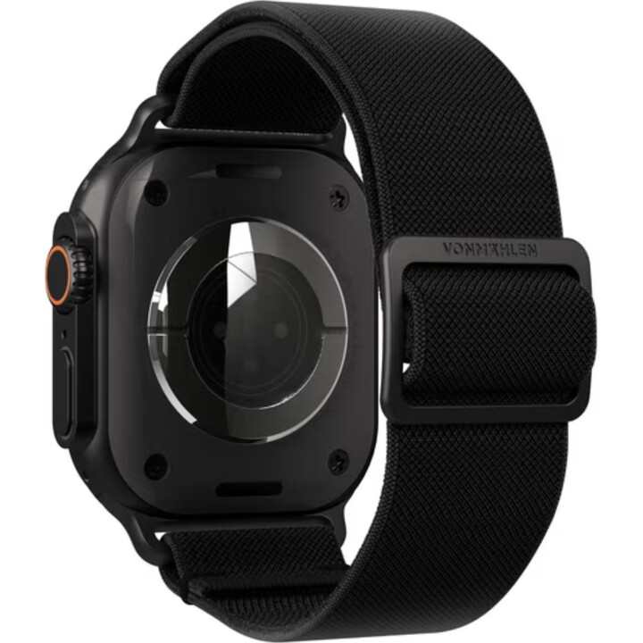 Cinturino in nylon classico Vonmählen per Apple Watch 38/40/41/42 mm, nero