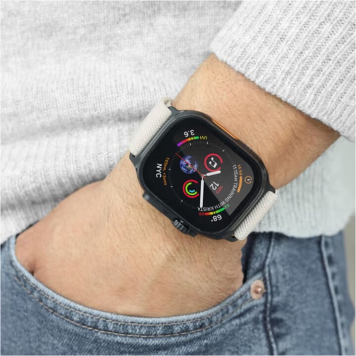 Cinturino in nylon classico Vonmählen per Apple Watch 38/40/41/42 mm, beige