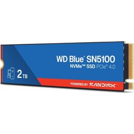 SanDisk 2TB M.2 NVMe-Festplatte 7100 MB/s WD Blue SN5100 Verschlüsselt