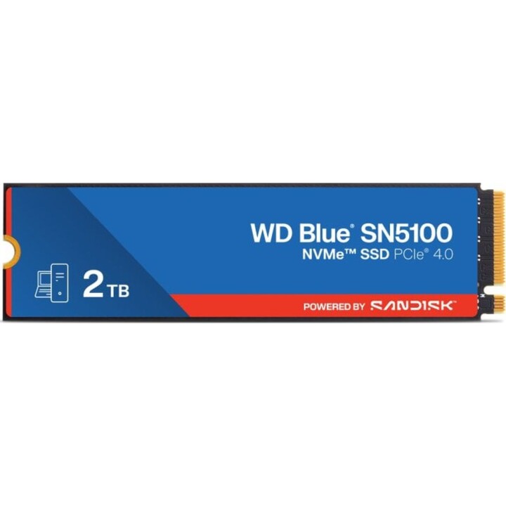 SanDisk 2TB M.2 NVMe Hard Drive 7100 MB/s WD Blue SN5100 Encrypted