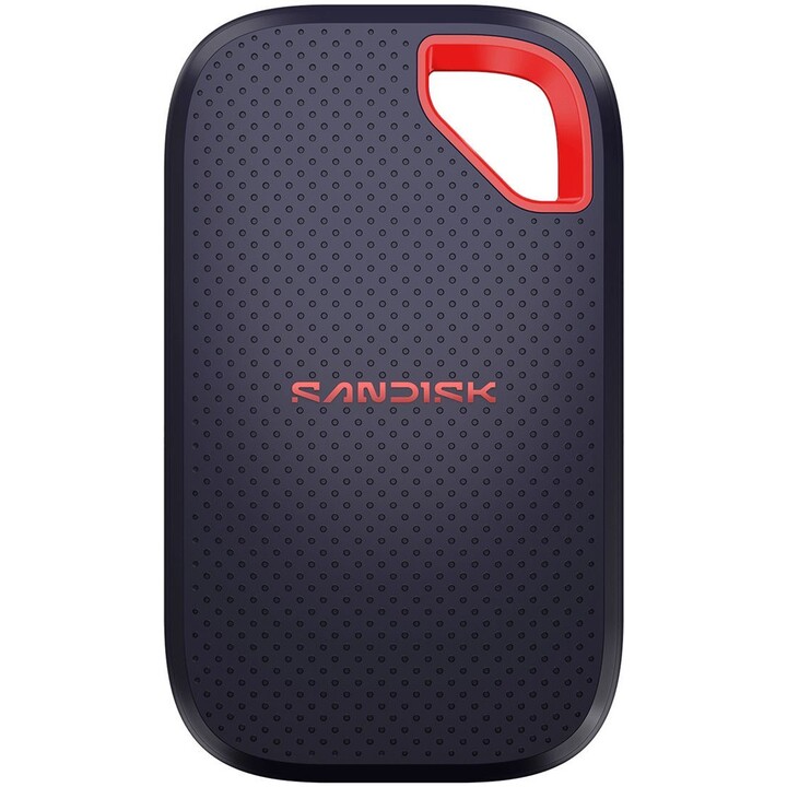 SanDisk Extreme PRO 2TB Portable NVMe SSD USB 3.2 Gen 2x2 mit 2000MBs Geschwindigkeit Schwarz