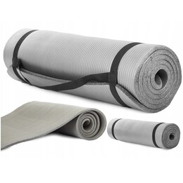 Extralink Exercise Mat, Fitness Yoga Aerobic Grey 180x60cm