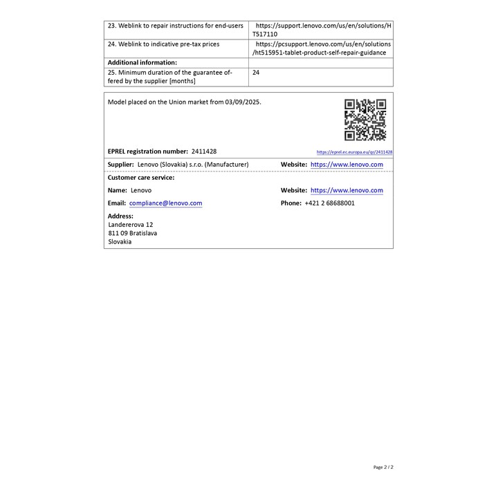 Lenovo Tab K12 12.1 12 Go 256 Go WiFi Gris Luna