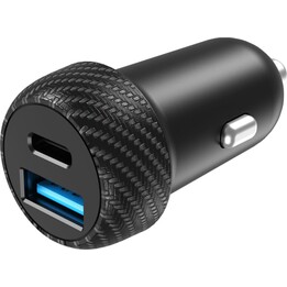 Celly CC1USBC1USBA35W - Caricabatteria da auto USB-A/USB-C da 35 W