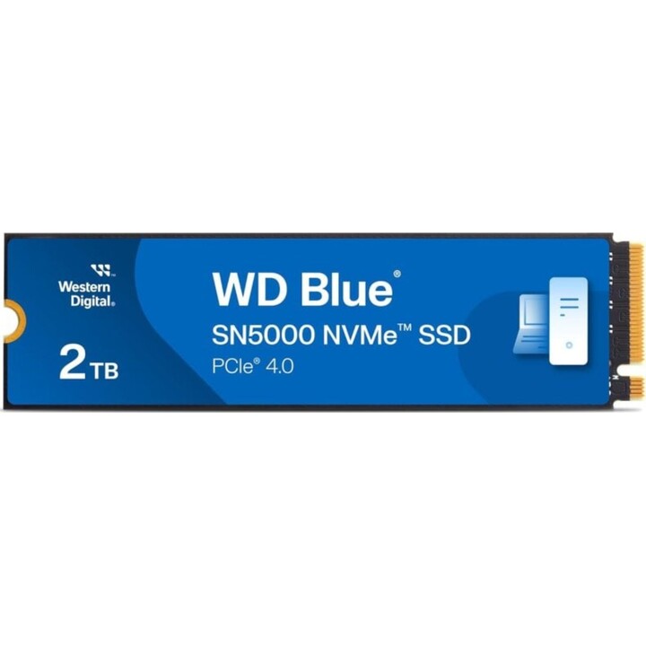 SSD M.2 PCIe 4.0 NVMe Gen4 do disco rígido WD Blue SN5000 de 2 TB