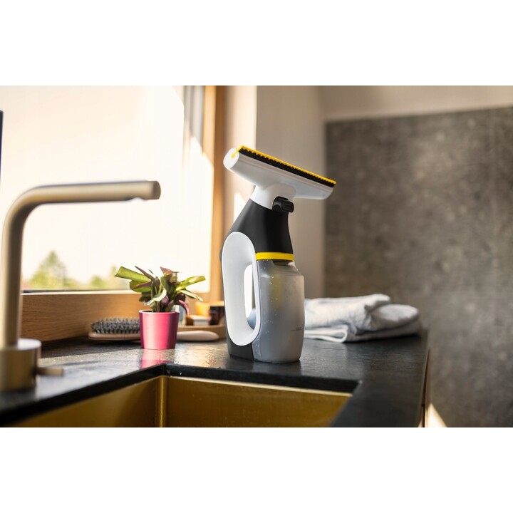 Kärcher WV 3 Comfort Care Aspirapolvere ergonomico per finestre con alimentazione a batteria, bianco