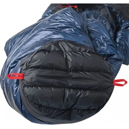 PAJAK Core 550 Technical Duck Down Saco de dormir para condiciones invernales, tamaño largo, azul