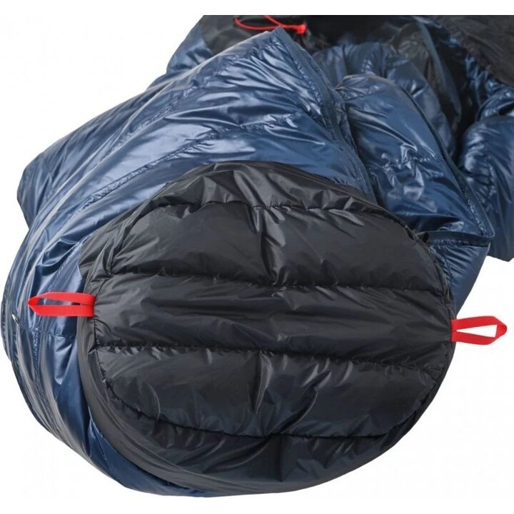 PAJAK Core 550 Technical Duck Down Saco de dormir para condiciones invernales, tamaño largo, azul