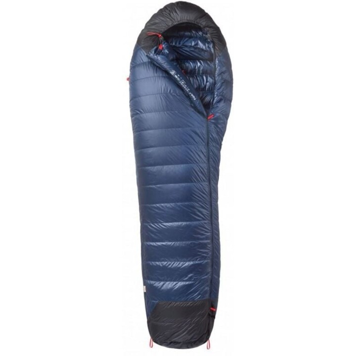 PAJAK Core 550 Technical Duck Down Saco de dormir para condiciones invernales, tamaño largo, azul