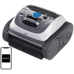 WYBOT C1 Robotic Pool Cleaner com navegação inteligente e elevado desempenho de sucção, cinzento / branco