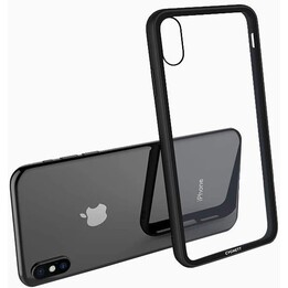 Funda de cristal templado Ozone 9H para iPhone XS/X - Negra