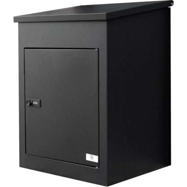 ExtraLink Lockstar Armadietto in metallo per la consegna di pacchi 44x34x55 cm, nero