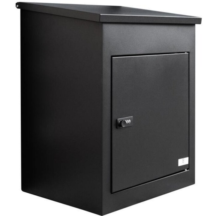 ExtraLink Lockstar Metal Parcel Locker for Package Delivery 44x34x55 cm, Black