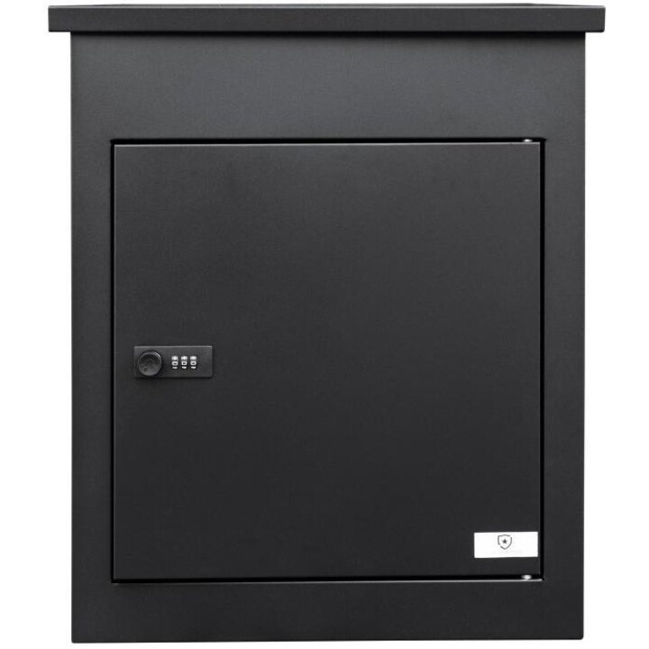 ExtraLink Lockstar Armadietto in metallo per la consegna di pacchi 44x34x55 cm, nero