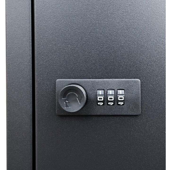 ExtraLink Lockstar Armadietto in metallo per la consegna di pacchi 44x34x55 cm, nero