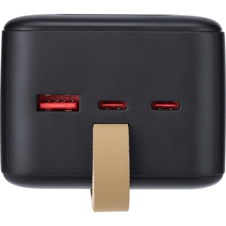 Batteria esterna Rivacase VA1084 ai polimeri di litio da 40000 mAh, nera.