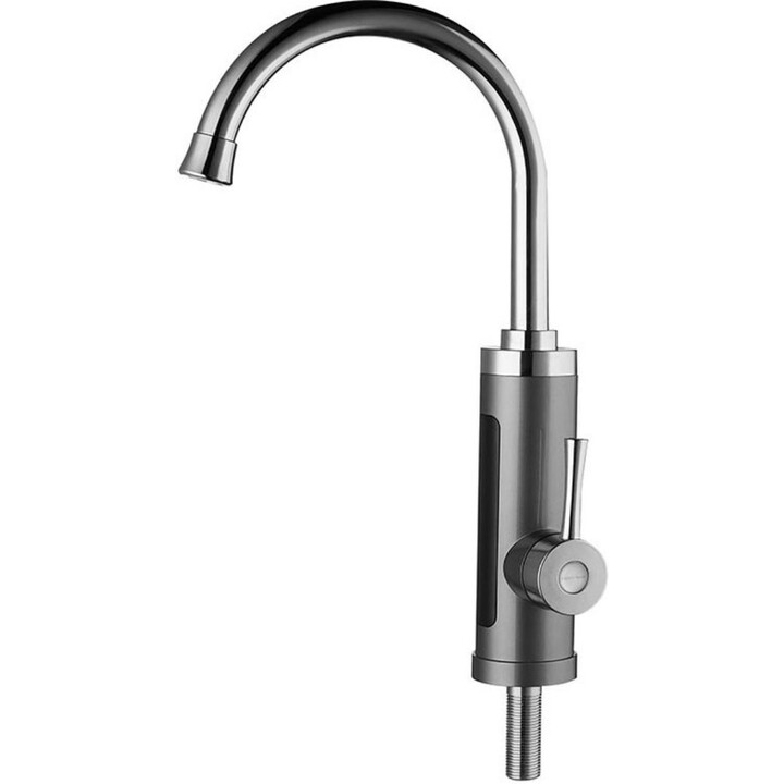 Calentador de agua instantáneo Noveen IWH480 con indicador digital de temperatura, Blanco