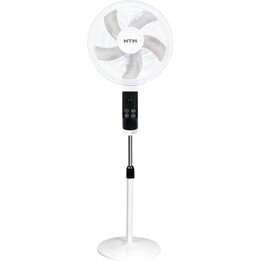 Htw VP-60FS pedestal fan with height adjustment and high stability base, White
